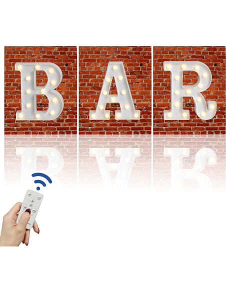 Luces de Letras LED Rdutuok para Decoración de Bar y Fiesta