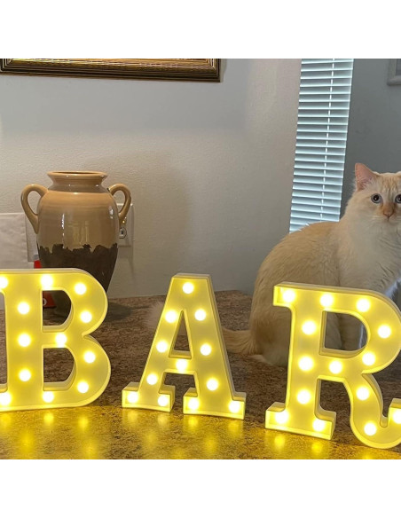 Luces de Letras LED Rdutuok para Decoración de Bar y Fiesta