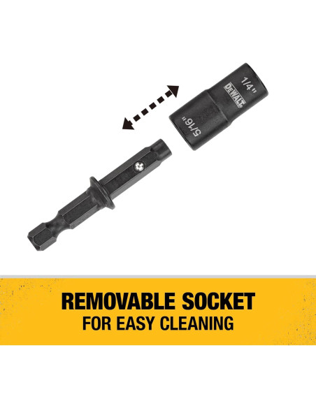 Controlador de Tuercas Doble Extremo DEWALT 1/4" y 5/16"