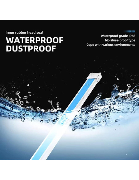 Tira de luz LED CoCsmart 61cm RGB a prueba de agua 2 piezas