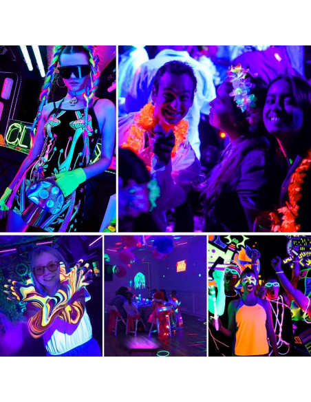 Barra de luz negra LED Lamvip 38W - Paquete de 2, 34.5x7.3x3.4cm Barra de luz negra LED Lamvip 38W - Paquete de 2, 34.5x7.3x3.4cm