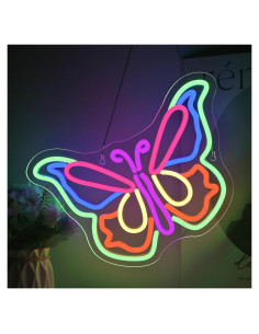 Luz de Neón Mariposa LED para Decoración de Pared 35.5cm