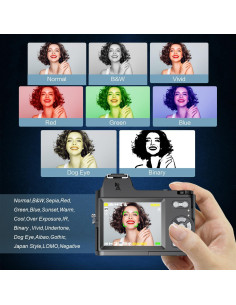 Cámara Digital 4K Rumyums 48MP con Pantalla de 3" y Zoom 18x 2