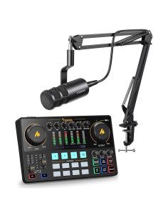 Micrófono Dinámico XLR MAONO PD100S con Brazo Soporte