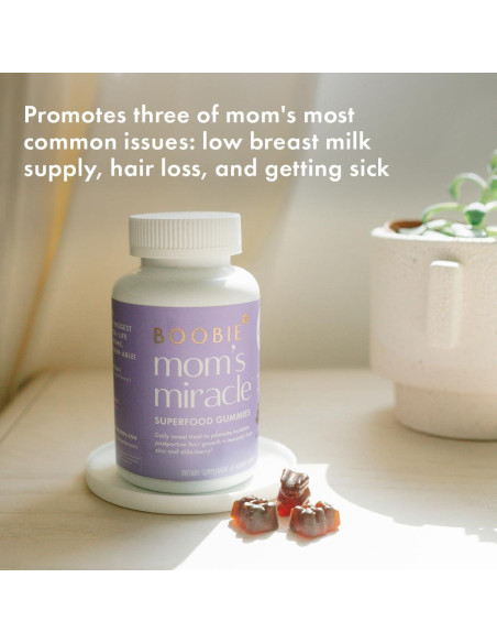 Gomitas de Lactancia Boobie Bears 60 Unidades - Aumento Leche, Inmunidad y Cabello