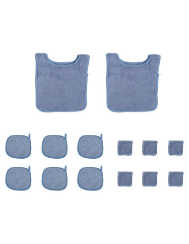 Set de 14 Delantales y Toallas de Mano Montessori Algodón Infantil