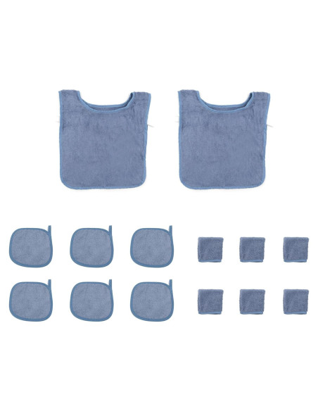 Set de 14 Delantales y Toallas de Mano Montessori Algodón Infantil