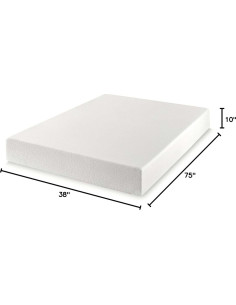 Colchón Twin Best Price Mattress 25.4 cm Espuma Viscoelástica Té Verde 2
