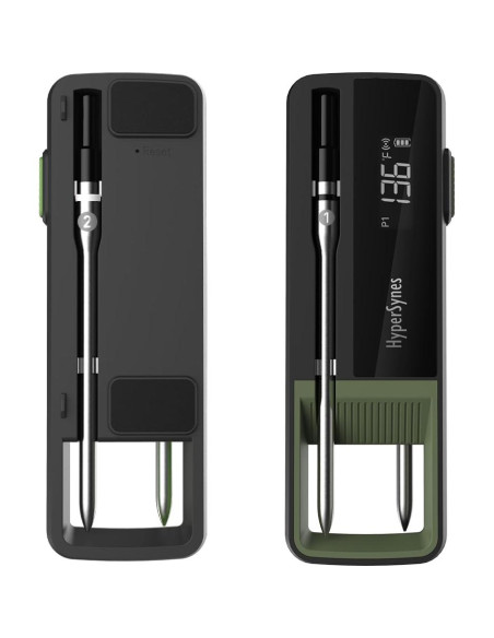 Termómetro de Carne Inalámbrico Bluetooth 5.2 con 2 Probetas