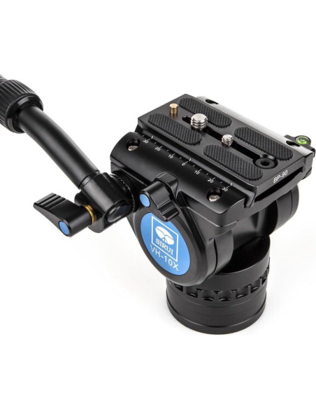 Cabezal de video fluido Sirui VH-10X, 6 kg, Aluminio