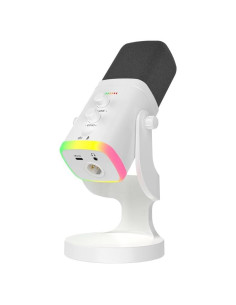 Micrófono Dinámico YU8 Blanco USB/XLR para PC y Consolas