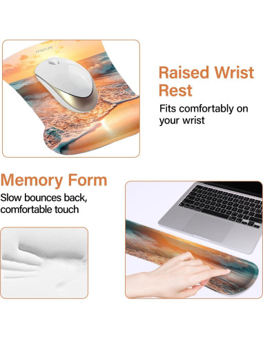 Alfombrilla de Escritorio Ergonómica Mosiso con Reposamuñecas