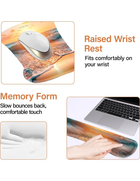 Alfombrilla de Escritorio Ergonómica Mosiso con Reposamuñecas