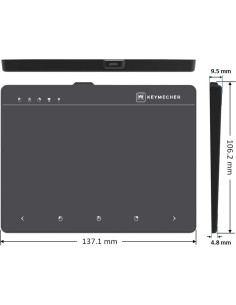 Touchpad con Cable KEYMECHER MANO-603UV2-BK para Windows 11/10 2