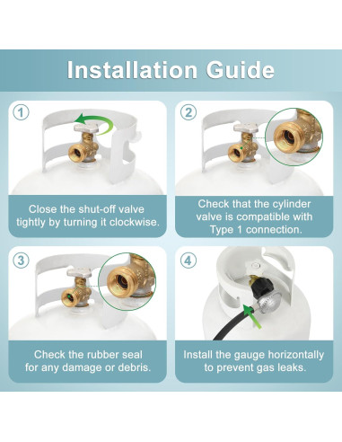 Regulador de Gas SHINESTAR 3FT con Manguera y Conector 3/8"