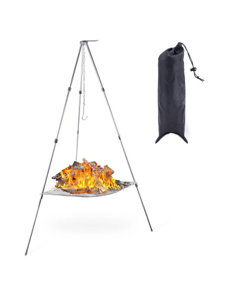 Horno de Fuego Portátil Kikerike con Trípode Ajustable 52.3 cm