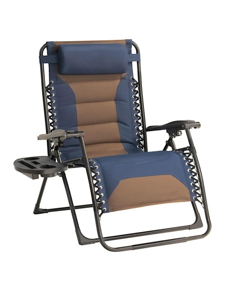 Silla de Gravedad Cero XL Foristrail con Cojín y Bandeja