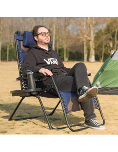 Silla de Gravedad Cero XL Foristrail con Cojín y Bandeja 2