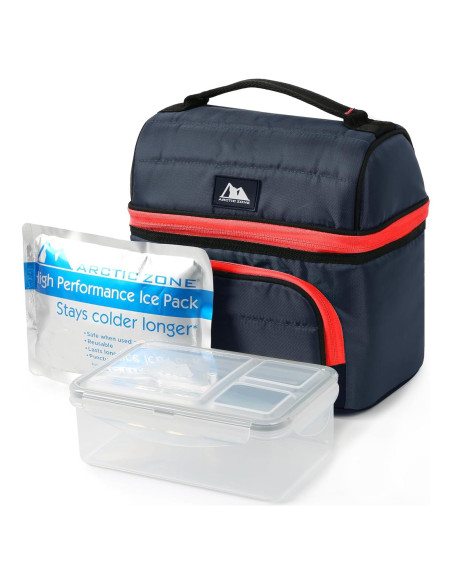 Cubo de Almuerzo Aislado Arctic Zone Marino - 2 Compartimentos
