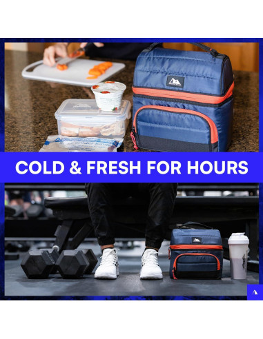 Cubo de Almuerzo Aislado Arctic Zone Marino - 2 Compartimentos