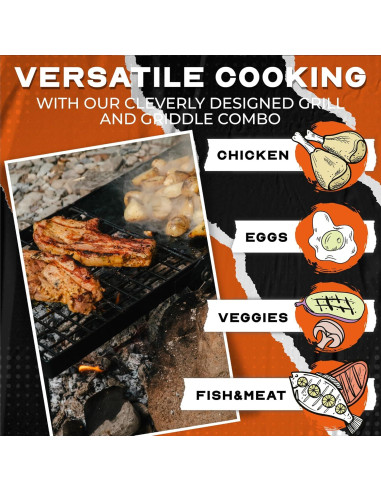 Parrilla de Campamento Plegable Adventure Seeka 4.75 kg