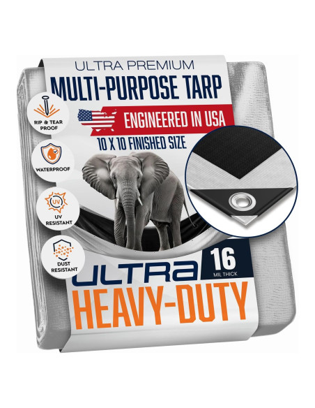 Lona Plástica Impermeable KING-A-MA-JIGS 3.05x3.05m 16 Mil