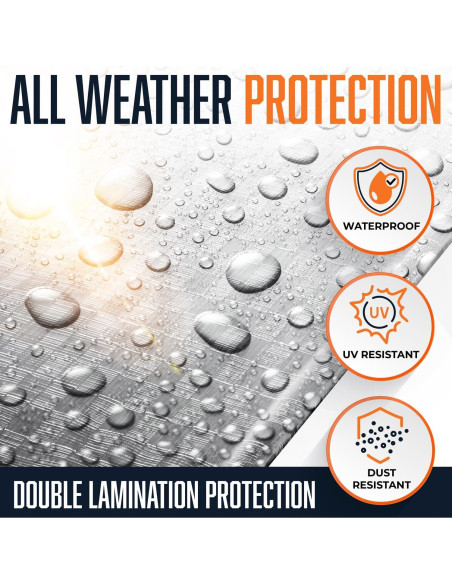 Lona Plástica Impermeable KING-A-MA-JIGS 3.05x3.05m 16 Mil