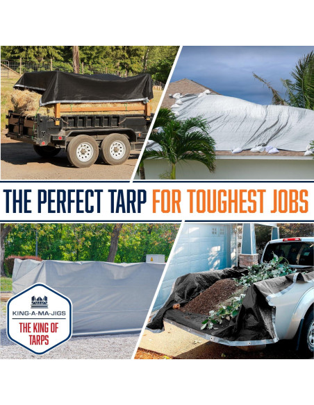 Lona Plástica Impermeable KING-A-MA-JIGS 3.05x3.05m 16 Mil