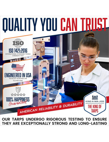 Lona Plástica Impermeable KING-A-MA-JIGS 3.05x3.05m 16 Mil
