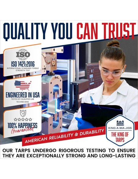 Lona Plástica Impermeable KING-A-MA-JIGS 3.05x3.05m 16 Mil