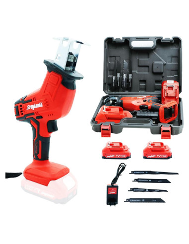 Sierra Recíproca Inalámbrica Dogtooth 21V Compacta con 2 Baterías