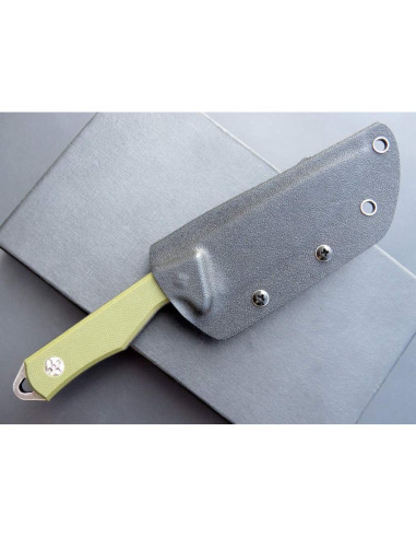 Cuchillo Fijo Eafengrow EF107 de Acero D2 con Funda Kydex Verde