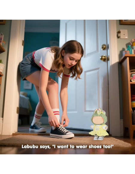 Zapatos de muñeca Ciunura para Bubu 15-17 cm Lona Blanca Zapatos de muñeca Ciunura para Bubu 15-17 cm Lona Blanca