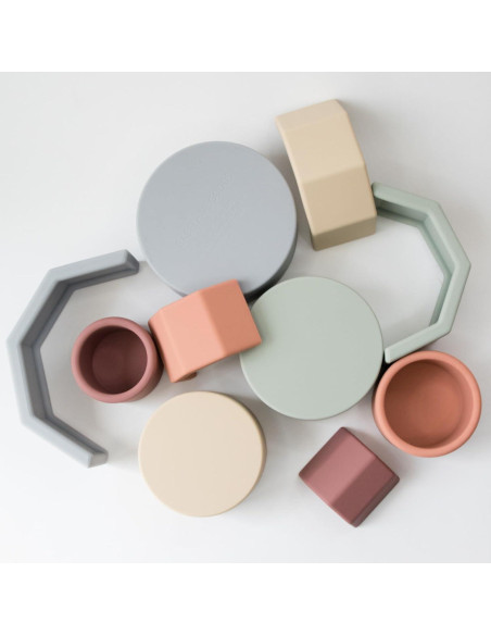 Tazas Apilables Arcoíris Babeehive Goods | Juguete Educativo Tazas Apilables Arcoíris Babeehive Goods | Juguete Educativo