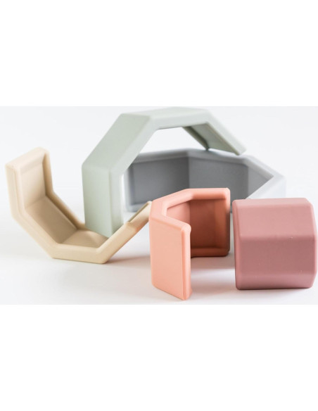 Tazas Apilables Arcoíris Babeehive Goods | Juguete Educativo Tazas Apilables Arcoíris Babeehive Goods | Juguete Educativo