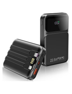 Cargador Portátil WIXLI 10000mAh Carga Rápida PD 22.5W USB-C