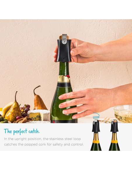 Abridor de Botellas de Champán Dreamfarm Champop - Negro