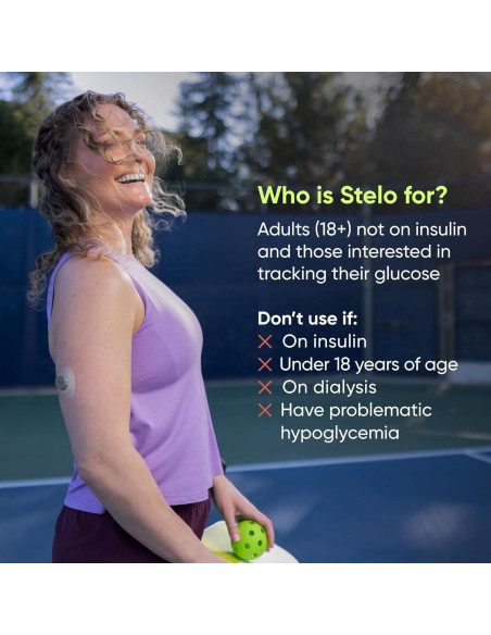 Biosensor de Glucosa Stelo - Monitoreo Continuo 15 Días