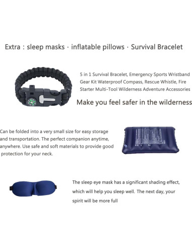 Hamaca de Camping AEETT con Red Antimosquitos y Lona Impermeable