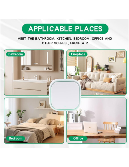 Paquete de 2 Purificadores de Aire Ionizadores W25-02-25 Silenciosos