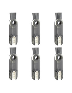 6 Pcs Cepillo de Limpieza Multifuncional Mobacfy 3 en 1 Gris