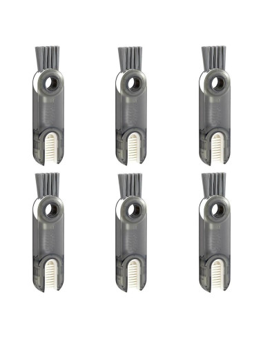 6 Pcs Cepillo de Limpieza Multifuncional Mobacfy 3 en 1 Gris