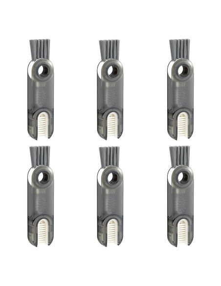 6 Pcs Cepillo de Limpieza Multifuncional Mobacfy 3 en 1 Gris