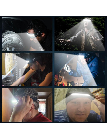 Linterna Frontal Recargable AXRUNZE KH85 8 Piezas LED 230