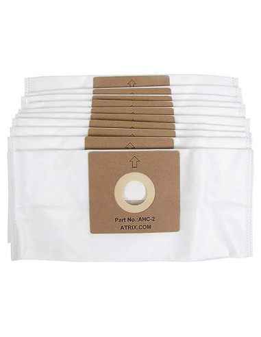 Bolsas de Filtro HEPA Atrix AHC-2 para Aspiradora Turbo Roja - 10 Unidades