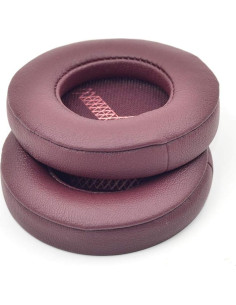 Almohadillas de Reemplazo Defean para Auriculares JBL Live 400BT - Espuma y Cuero Suave (Rojo) 2