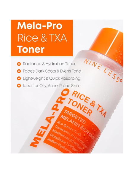 Tónico de Arroz Mela-Pro 200 ml - Niacinamida y Glutatión