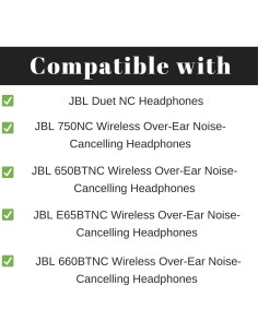 Almohadillas de Reemplazo Elecphbo para JBL E65BTNC y 650BTNC 2