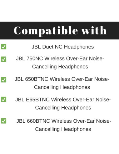Almohadillas de Reemplazo Elecphbo para JBL E65BTNC y 650BTNC