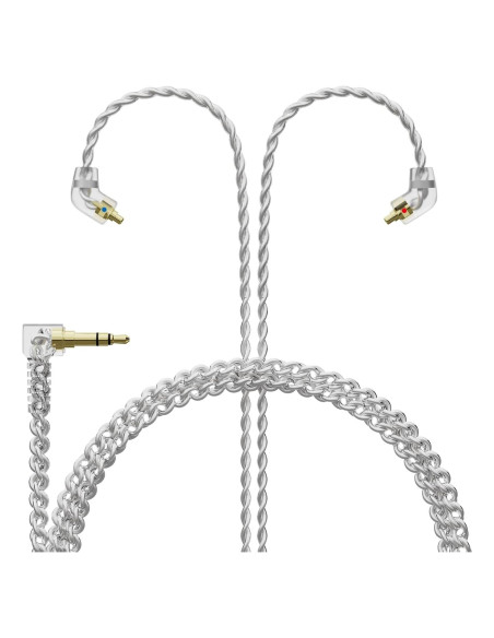 Cable de Auriculares BASN SC100-MMCX Blanco 1.5m Desmontable